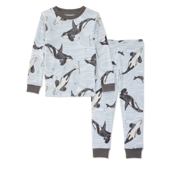Burt's Bees Pajamas Sea Pandas Organic Cotton Pajamasorca Pajamas